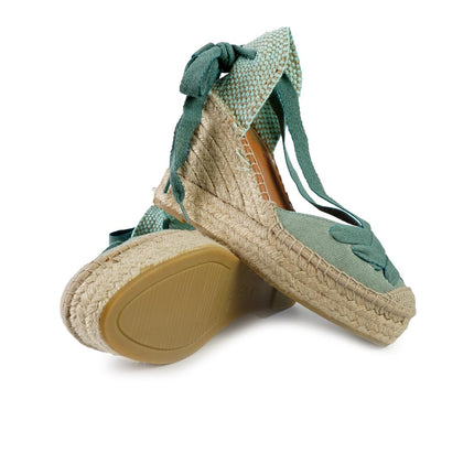Viguera Espadrillas Alte con Lacci Menta 2227 MENTA Viguera 