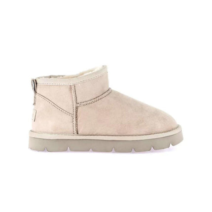 Short Sheepskin Boot Ultra Mini Beige - MARIO SPATARELLA