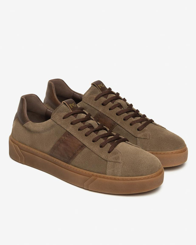 Nero Giardini Sneakers Uomo in Camoscio Fango I500951U FANGO 311 Nero Giardini 