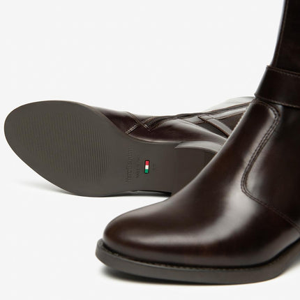 Nero Giardini Stivali Donna con Elastico al Polpaccio in Pelle Testa di Moro - MARIO SPATARELLA