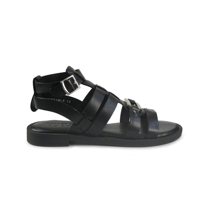 Vueva Sandali Flat Donna in Pelle Nero WD425R25 BLACK Vueva 