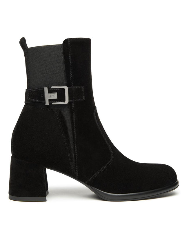 Nero Giardini Stivaletti Donna con Tacco in Camoscio Nero - MARIO SPATARELLA