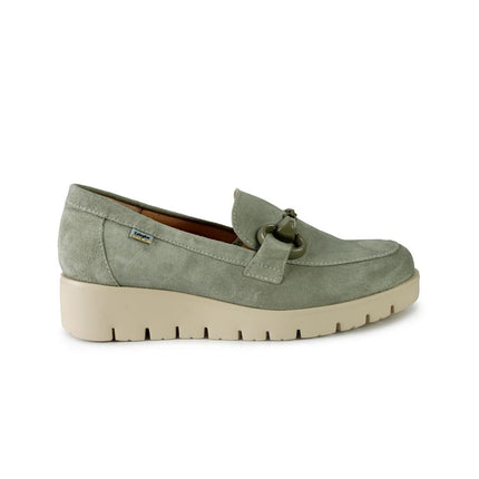 Callaghan Mocassini Donna con Zeppa in Camoscio Verde 58512 BARI OLIVA Callaghan 