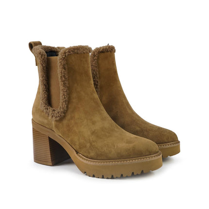 Callaghan Stivaletti Chelsea Donna con Tacco e Plateau in Camoscio Corda 679969 CORDA Callaghan 