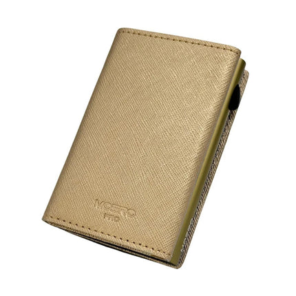 Portafoglio Slim PRO SAFFIANO GOLD ZIP GOLD Moero 
