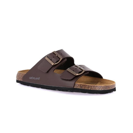 Grunland Sandali Uomo Plantare Sughero Doppia Fibbia Moro CB3013 HOBO BROWN Grunland 