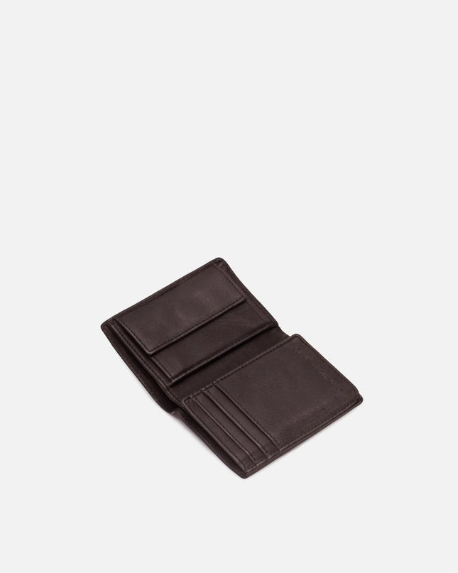 Biba Portafoglio in Pelle Marrone con Portamonete - MARIO SPATARELLA