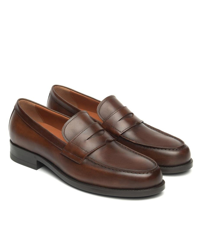 NeroGiardini Mocassino College Uomo in Pelle Marrone - MARIO SPATARELLA