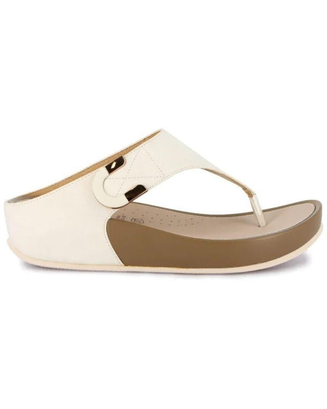 Grunland Infradito Donna Ciabatta Confort con Velcro in Tessuto Bianco - MARIO SPATARELLA