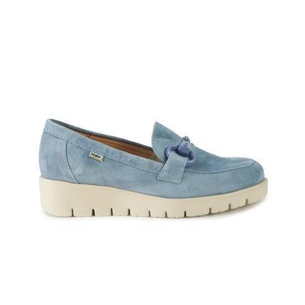 Callaghan Mocassini Donna con Zeppa in Camoscio Azzurro 58512 BARI CIELO Callaghan 
