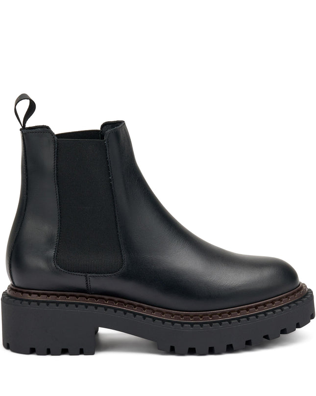 Stivaletti Frau Chelsea Donna in Pelle Nero 78L3 TRESOR BLACK Frau 