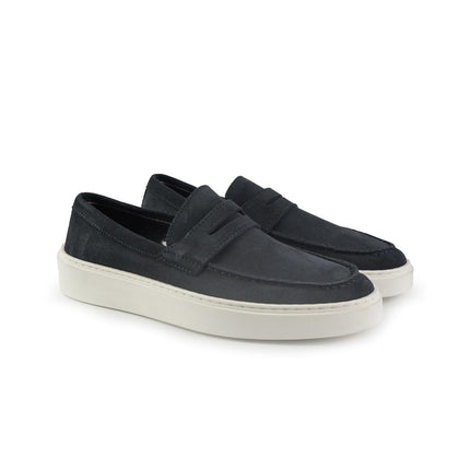 Vueva Mocassini Barca Uomo in Camoscio Blu MS638R03 NAVY Vueva 