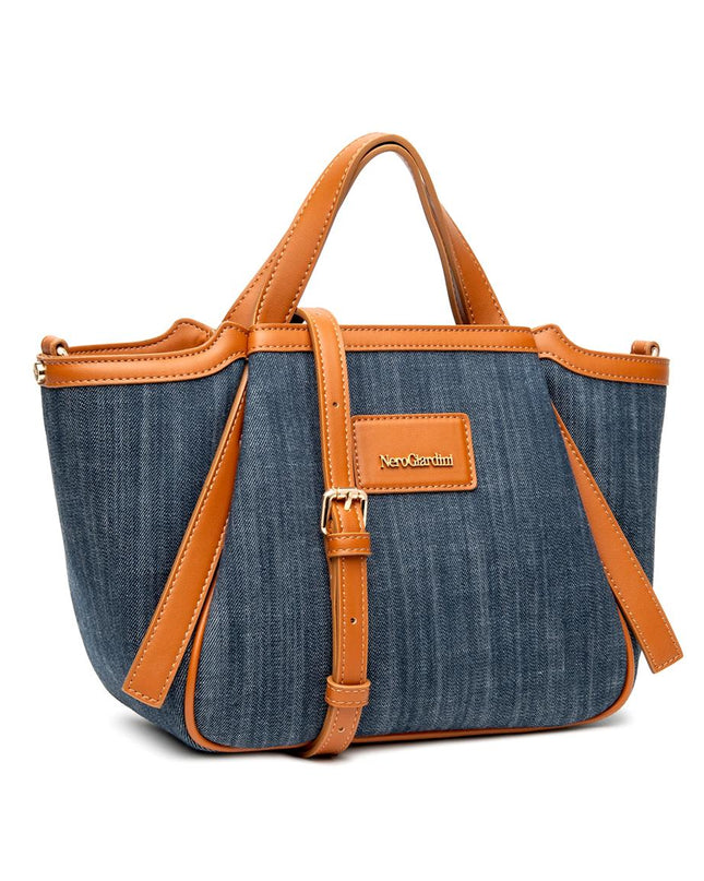 NeroGiardini Borsa Donna con Tracolla in Tessuto Jeans - MARIO SPATARELLA
