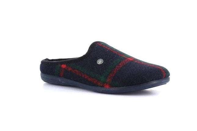 Pantofole Uomo Feltro di Lana Blu - MARIO SPATARELLA