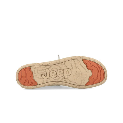 Jeep Scarpe Slip On Uomo in Canvas Beige SAMOA WALLABEE CSV SAND Jeep Footwear 
