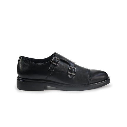 Callaghan Mocassini Uomo Doppia Fibbia in Pelle Nero 59804 CLASSI BLACK Callaghan 