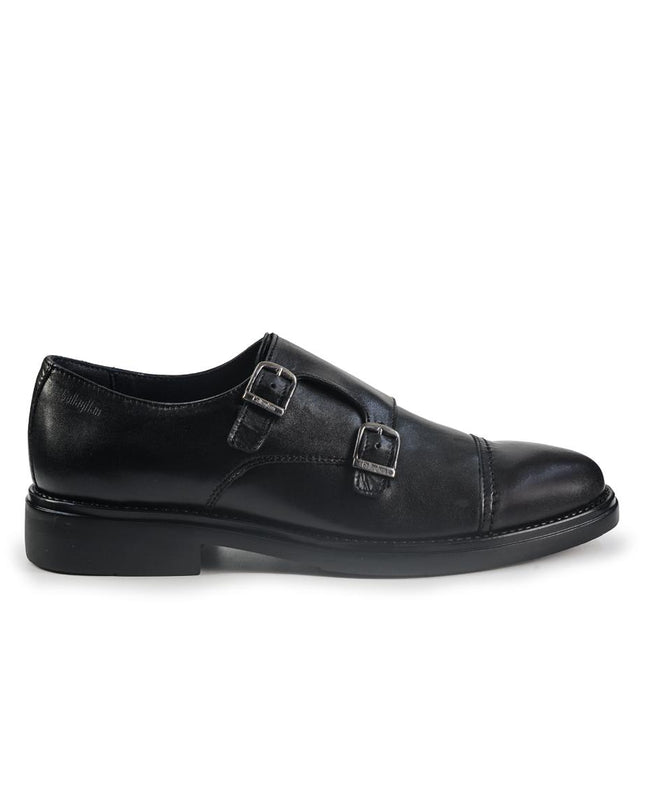 Callaghan Mocassini Uomo Doppia Fibbia in Pelle Nero 59804 CLASSI BLACK Callaghan 