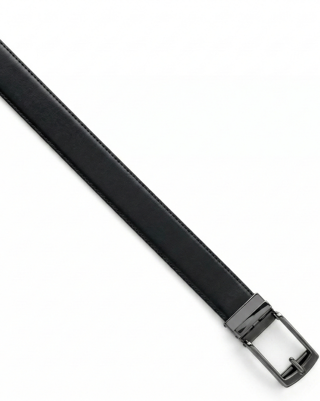 Frau Cintura Uomo con Chiusura a Scatto in Pelle Nera 148C SHADE BLACK Frau 