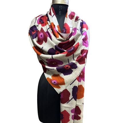 Foulard Spatarella in Cashmere Fantasia Multicolore - MARIO SPATARELLA