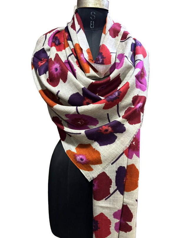 Foulard Spatarella in Cashmere Fantasia Multicolore - MARIO SPATARELLA