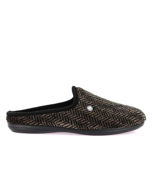 Grunland Pantofole Ciabatte Uomo in Tessuto Spinato Oliva - MARIO SPATARELLA