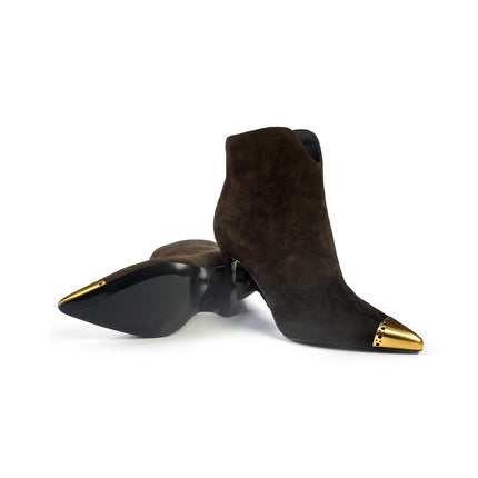 Stivaletti Bruno Premi a Punta in Camoscio Moro BM6402 BROWN Bruno Premi 