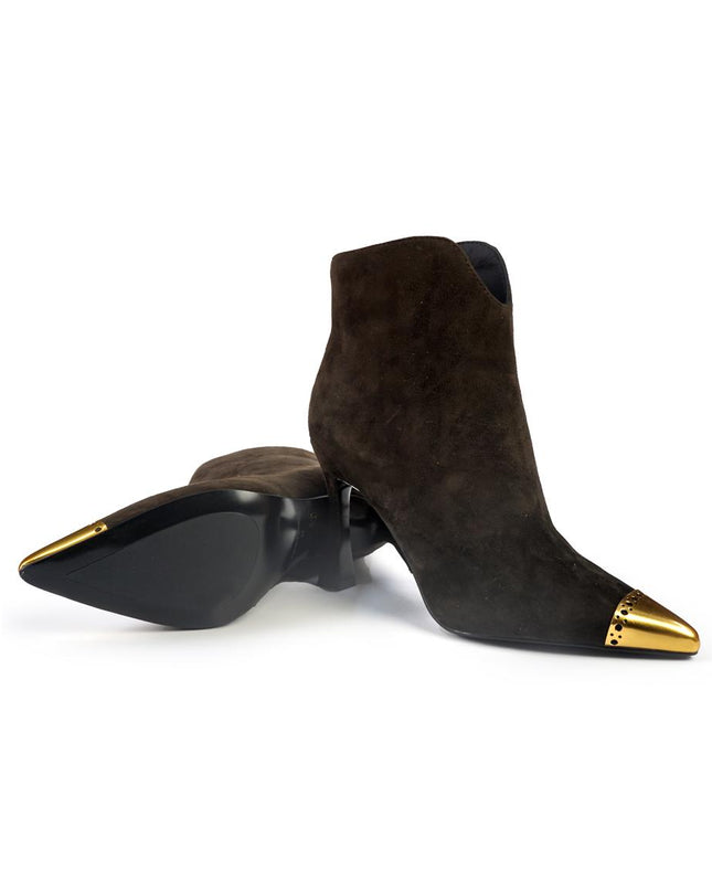 Stivaletti Bruno Premi a Punta in Camoscio Moro BM6402 BROWN Bruno Premi 