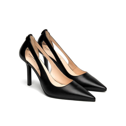 NeroGiardini Decollete Tacco Stiletto in Pelle Nera - MARIO SPATARELLA