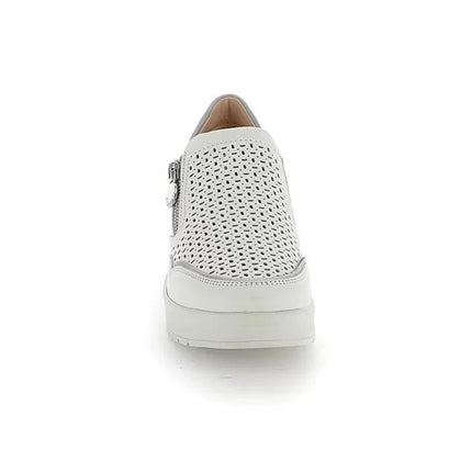 Stonefly Mocassino Sneakers Donna in Pelle Bianca 220735 CREAM GREY Stonefly 