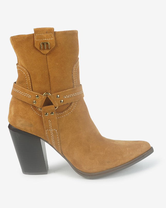 Stivaletto Texano a Punta T76202 MOSTARDA Mjus 