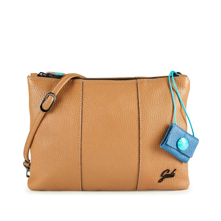 Gabs Pochette Donna con Tracolla in Pelle Cuoio BEYONCE TG M CAMOSCIO CUOIO Gabs 