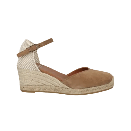 Viguera Espadrillas Alpargatas Donna con Cinturino in Camoscio Whisky - MARIO SPATARELLA