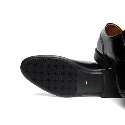 NeroGiardini Francesina Stringata da Uomo in Pelle Nera - MARIO SPATARELLA