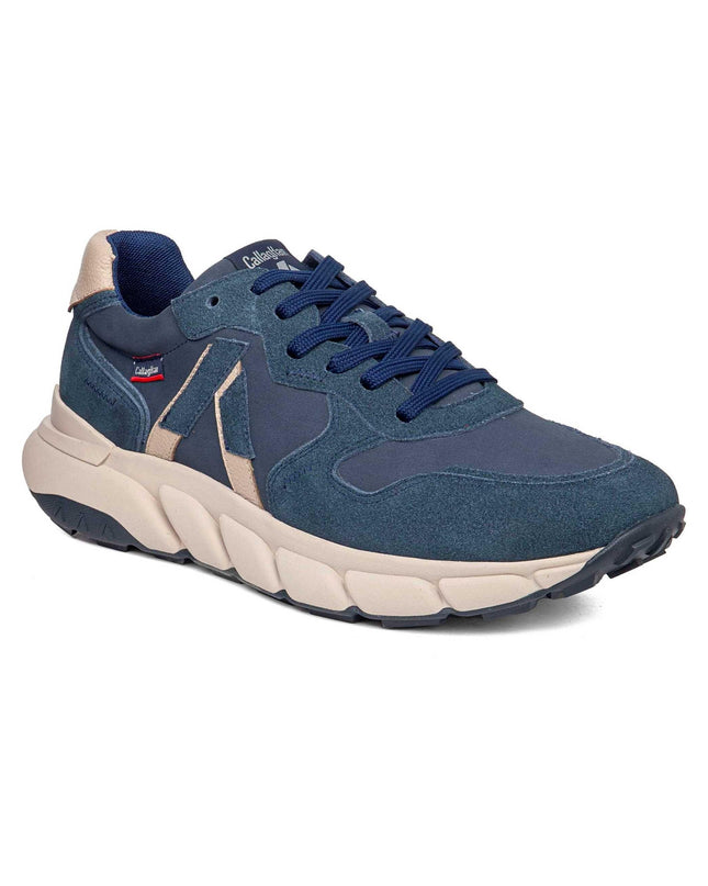 Callaghan Sneakers Uomo in Camoscio Blu 63800 ROCKER BLUE Callaghan 