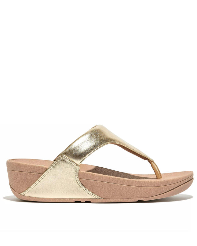 FitFlop Sandali Donna Infradito in Pelle Laminata Platino I88-675 LULU PLATINO FitFlop 