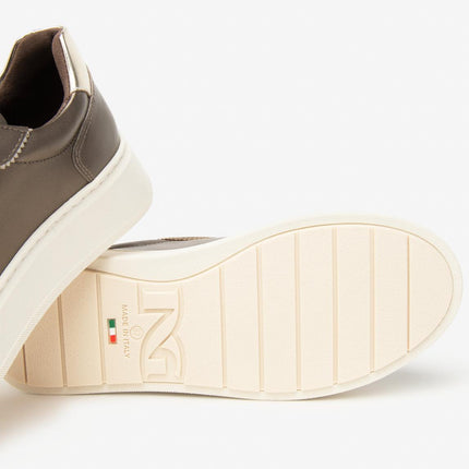 Nero Giardini Sneakers Donna con Charms in Pelle Laminata Platino I514170D BROWN 322 Nero Giardini 