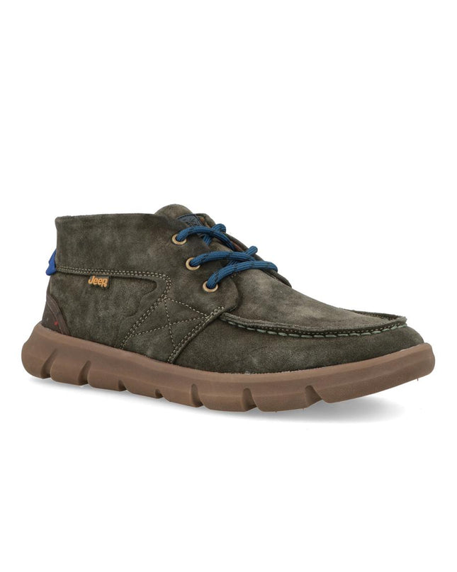 Polacchine Uomo Camoscio Verde TABASCO MOC JM42122A-020 Jeep Footwear 