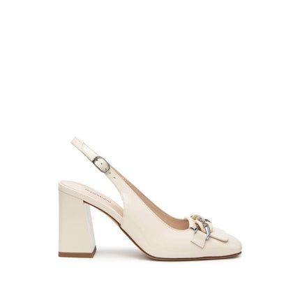 Nero Giardini Chanel in Pelle Vernice Latte E409490D LATTE 711 Nero Giardini 