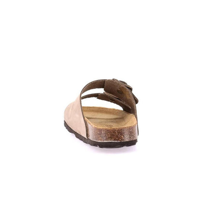 Grunland Sandali Donna Plantare Sughero Doppia Fibbia Camoscio Kaki CB0003 SARA KAKI Grunland 