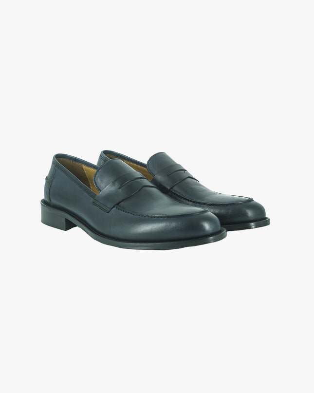 Mocassini College Uomo Fondo Cuoio Cucito PIANTA1 BLU P23 Rogal's 