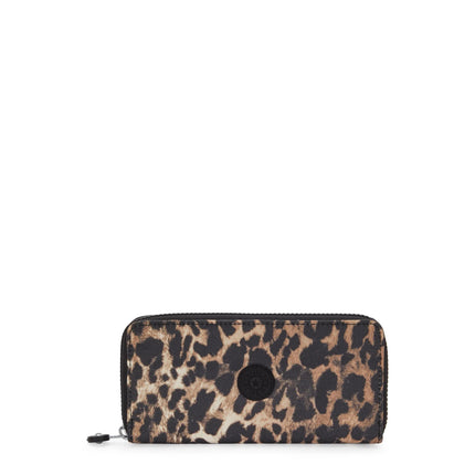 Kipling Portafogli Lungo Donna in Tessuto Anmalier Leopardo MONEY WORLD LEOPARD Kipling 