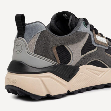 Sneakers Colmar Uomo in Pelle Nero Multicolor GARNER GROUNDS 066 BLACK Colmar 