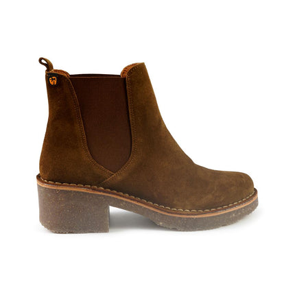 Stivaletti Chelsea Donna Camoscio Cuoio 8216 MOGANO Jungla 