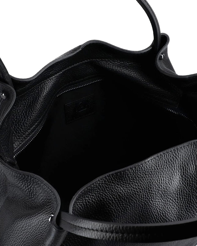 Gabs Borsa a Spalla Shopper in Pelle Nera LILLY TG M BLACK Gabs 