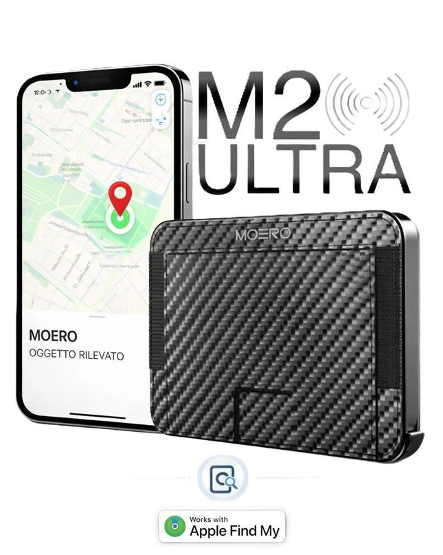 Moero M2 Ultra Carbon Black Portafoglio Slim M2 ULTRA CARBON BLACK Moero 