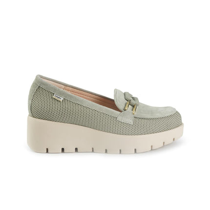 Callaghan Mocassini Donna con Zeppa in Pelle Scamosciata Oliva 32120 AMAL OLIVA Callaghan 