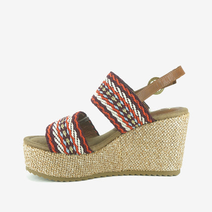 Sandali Donna con Zeppa MARBELLA MOONLIGHT RED Wrangler 