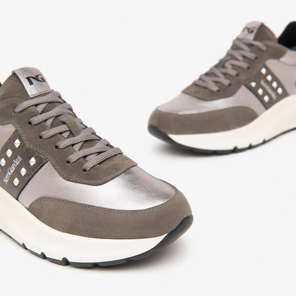 Sneakers Donna Zeppa Multicolor Cemento I411521D CEMENTO 120 Nero Giardini 