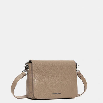 Mandarina Duck Borsa in Pelle Taupe con Patta e Tracolla - MARIO SPATARELLA