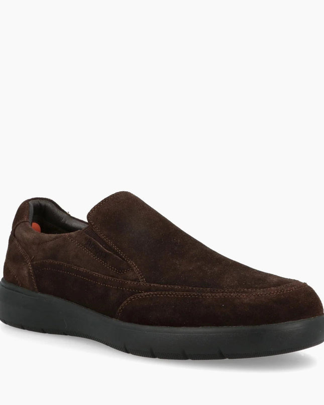 Impronte Mocassini Slip On Chelsea Uomo in Camoscio Marrone STUCKY SLIP ON DARK BROWN Impronte 